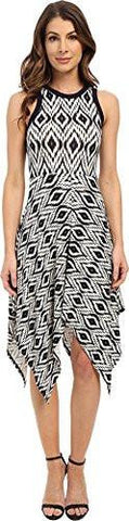 Handkerchief Hem Tank Dress, Print, Large