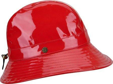 Female Patent Rain Trilby Red 1Sfm