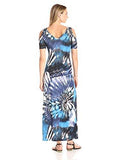 Karen Kane TieDye Cold Shoulder Maxi Dress, Print, S