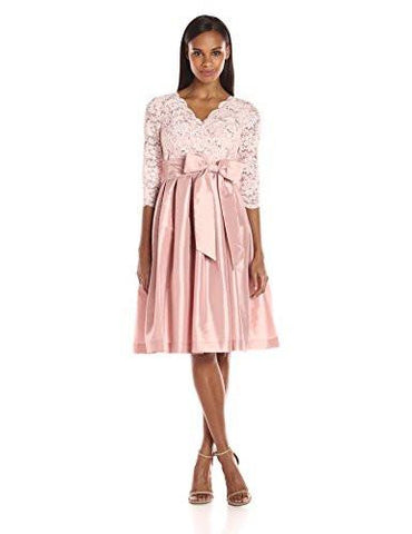 Jessica Howard Surplus Lace Fit And Flare Dress, Pink, 12