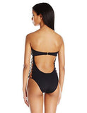Riviera Bandeau One Piece Swimsuit Black 4
