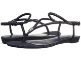 Nine West Rivers Synthetic Dress Sandal Navy 8 M Us