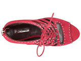 Cherries Holiday Red Lux Kid Suede Shoe