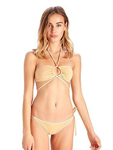 Chloe Halter Bandeau Bikini Top Nude Xs Swimwear Bikini Nude