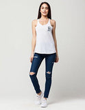 Young & Reckless Striped R Tank, White, Medium
