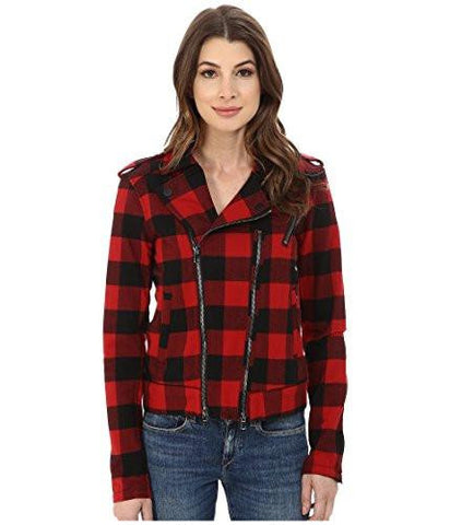 Hudson Cynic Moto Jacket Tundra Plaid Outerwear M 810