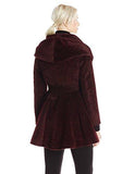 Grace Wool Belted Wrap Coat Wine 0