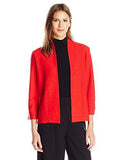 Boiled Wool Cardigan Vibrant Red Xl