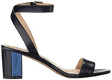 Nine West Tullip Leather Dress Sandal Navy 8 M Us