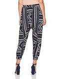 Harem Cropped Pant Dark Navy Multi Medium