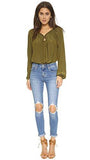 Levis 721 High Rise Distressed Skinny Jeans Rugged Indigo 27