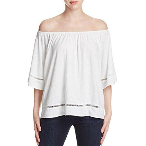 Michael Michael Kors Burnout Convertible Casual Top White L