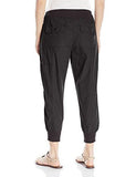 Calvin Klein Performance Rib Waistband Banded Bottom Slim Cargo Capri Black Large