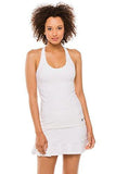 Recreation Patchwork Jacquard Solids Tank Top White Xs