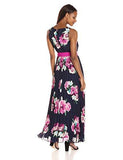 Jessica Howard Pleated Maxi Dress, Navy/Multi, 8