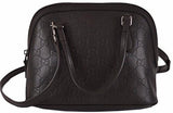 Gg Ssima Dark Brown Leather Convertible Mini Dome Purse