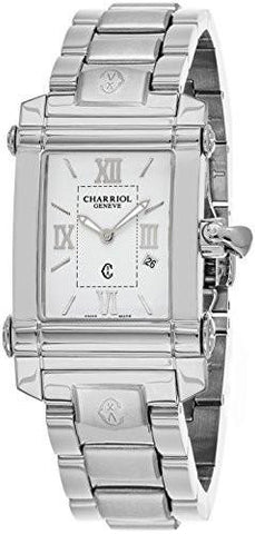 Charriol Columbus Swiss Quartz Stainless Steel Dress Watch Color:Silvertoned Model: Ccstrh920830