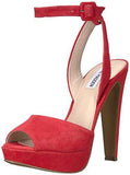 Steve Madden Amber Dress Sandal Red Suede 85 M Us
