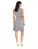 2 Piece 3/4 Sleeve Jacket Dress, Ivory/Navy, 14