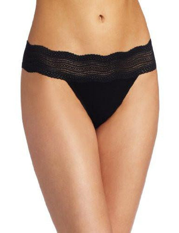 Dolce Vita Low Rise Thong Panty, Black, One Size