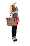 Signature Turnlock Tote Red Currant Handbag