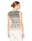 Printed Pleat Neck Cami Khakimulti L