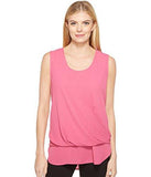 DrapeFront Layered Top, Pink, Xl