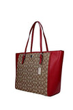 Signature Turnlock Tote Red Currant Handbag