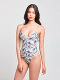 Baybae Bralette One Piece Pink Tropical S Swimwear One Piece Pink Tropical