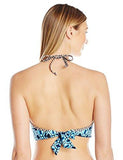 Kenneth Cole York Tribe Vibes Push Up Midkini Bra Bikini Top With Side Strapping Multi 36 Bc