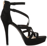 Bellanne Heeled Sandal, Black Suede, 7 Medium Us