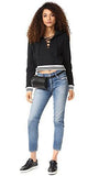 Hudson Long Sleeve Cropped Hoodie, Ruckus, Medium