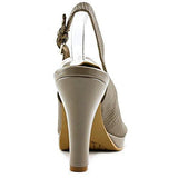 Benette Us 10 Brown Slingback Heel