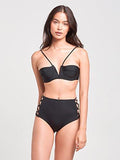 Sunny High Rise Swim Bottom Black L Swimwear Bikini Black