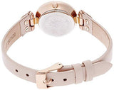 Rose Goldtone Watch With Leather Band