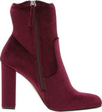 Edit Burgundy Velvet Boot
