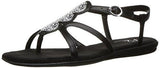 Country Chlub Flat Sandal Black 8 M Us