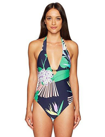 Midnight Paradise Vplunge One Piece Swimsuit Multi 10