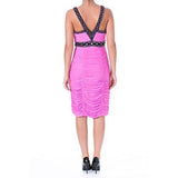 S Ruched Embellished Cocktail Dress Pink 6