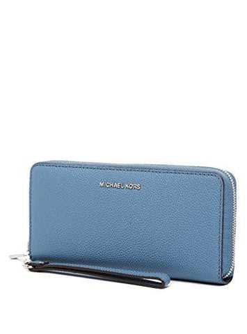 Michael Michael Kors Mercer Leather Travel Continental Wallet Blue