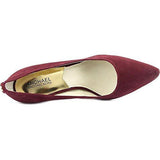 Michael Michael Kors Flex Mid Pump Pointed Toe Suede Classic Pumps Merlot Size 85