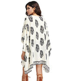 Sweatyrocks Kimono Vintage Floral Beach Cover Up Large Beige With Sleeves