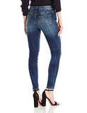 True Religion Halle Mid Rise Super Skinny Eyelet Jean, Oceana Blue, 27