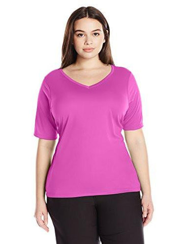 Kanu Surf Plus Size Solid Upf 50 Swim Shirt Rashguard Purple 2X