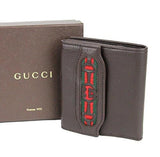 Brown Interlocking G French Leather Wallet 295352 2061
