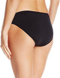 Wide Band Scoop Full Coverage Swimsuit Bikini Bottom Black S