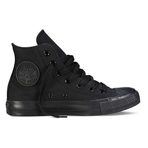 Unisex Chuck Taylor All Star High Top Sneakers 6 Dm Us Black Monochrome