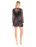 Floral Printed Dress Black With Navy Small