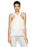 Brigitte Ruffle Tank, White, Xs