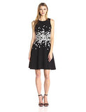 Dream Crepe Fit And Flare With Embellishment, Black, 12